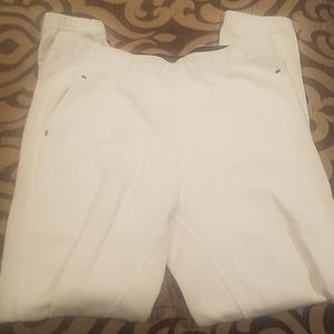 Abercrombie white sweatpants size small